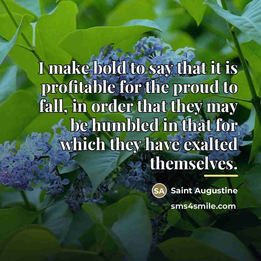 “I make bold to say that it is profitable for…” quote by Saint Augustine
