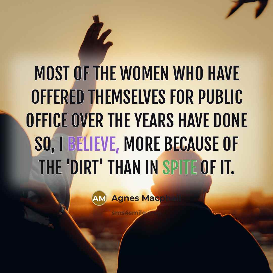 “Most of the women who have offered themselves for public…” quote by Agnes Macphail