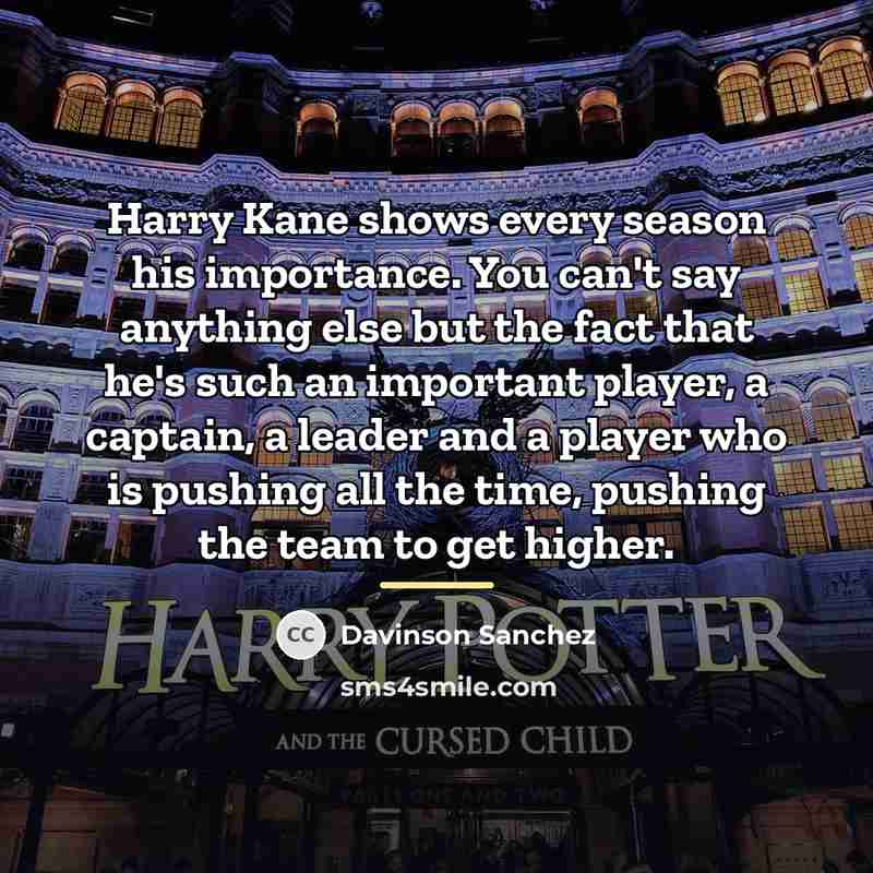 “Harry Kane shows every season his importance. You can't say…” quote by Davinson Sanchez