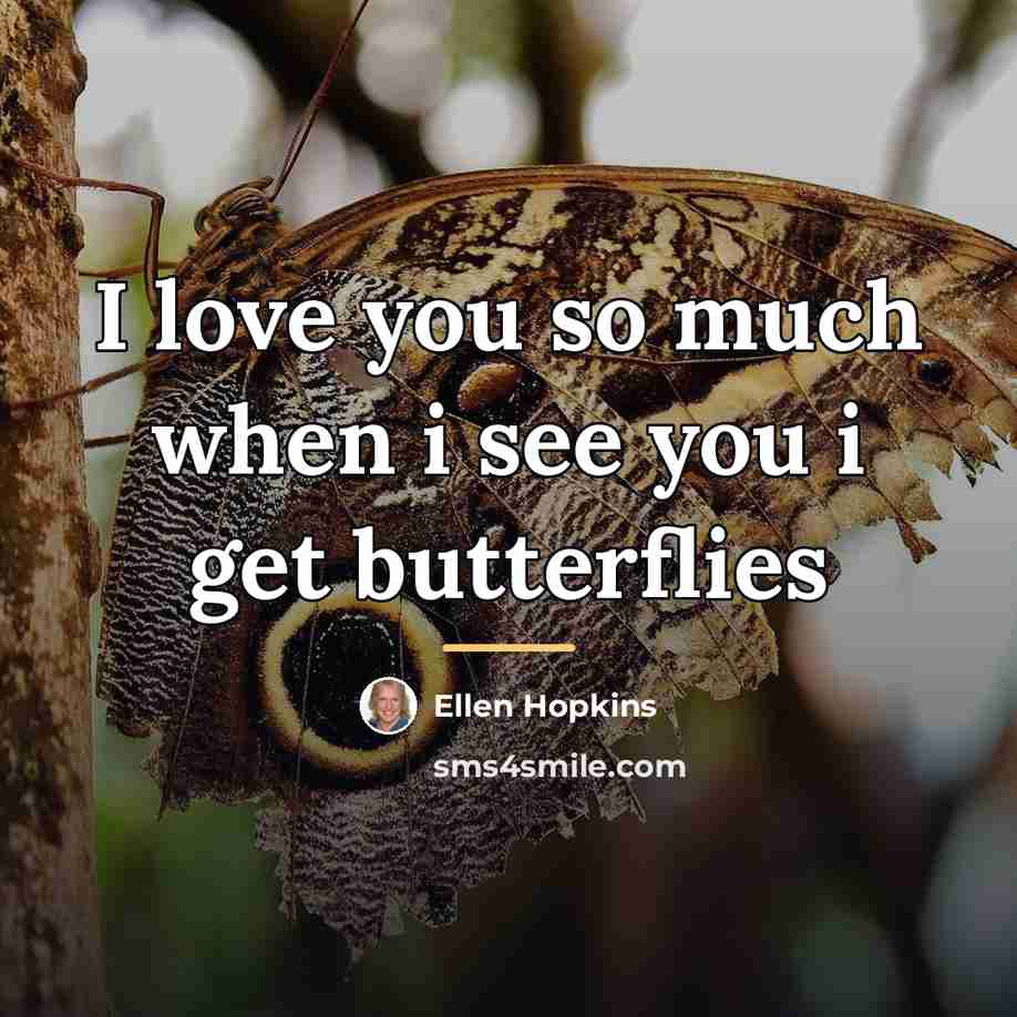 “I love you so much when i see you i…” quote by Ellen Hopkins