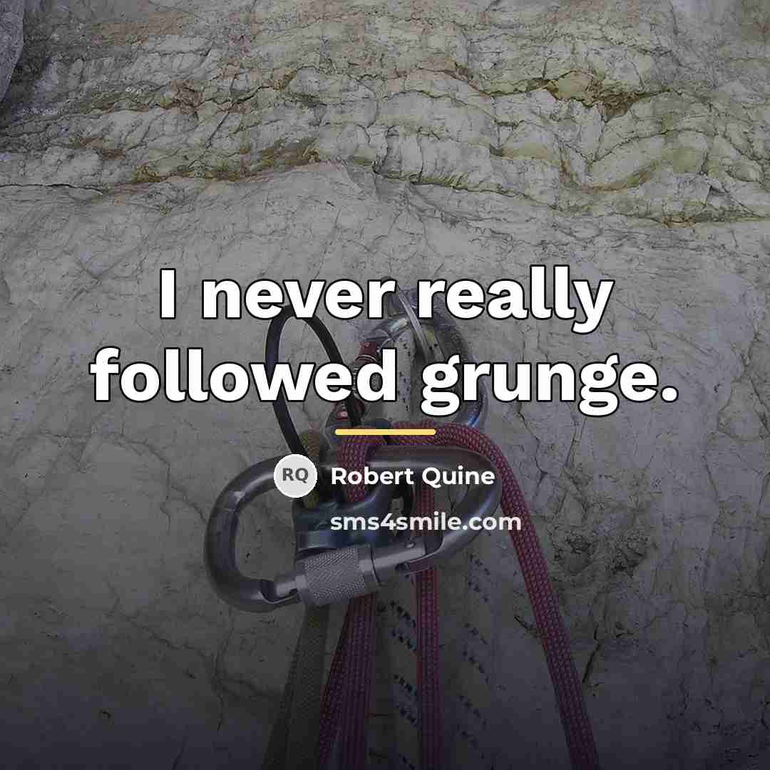 “I never really followed grunge.…” quote by Robert Quine