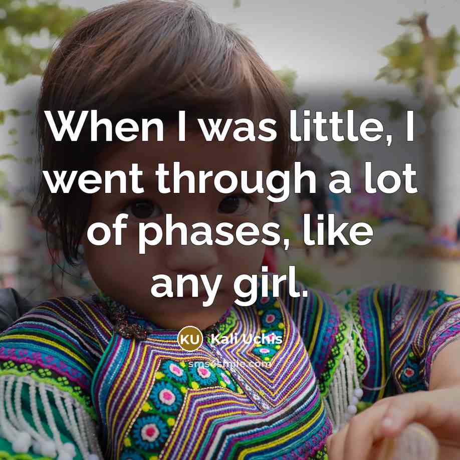 “When I was little, I went through a lot of…” quote by Kali Uchis