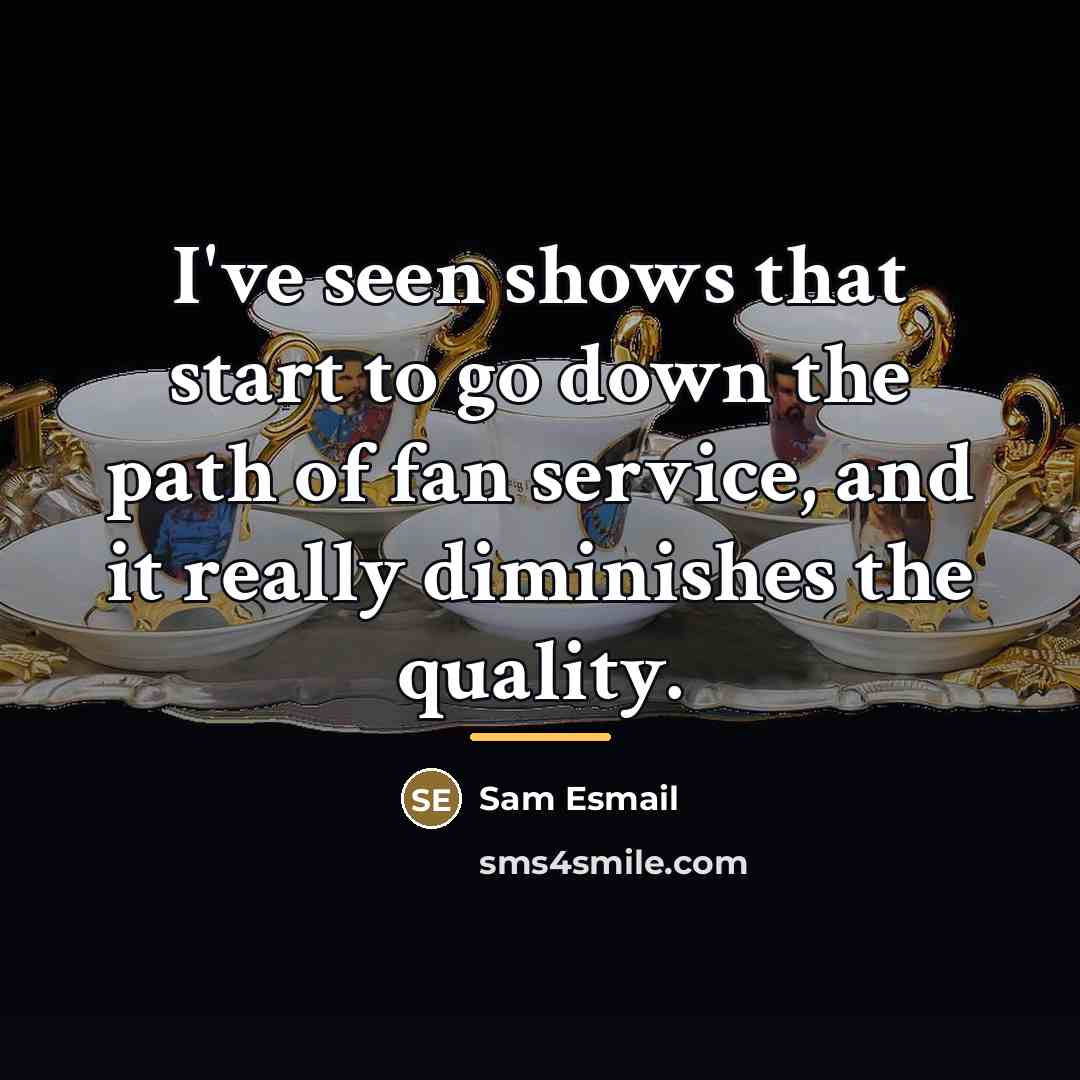 “I've seen shows that start to go down the path…” quote by Sam Esmail