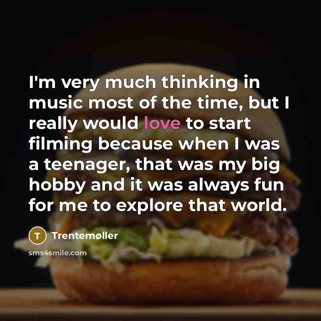 “I'm very much thinking in music most of the time,…” quote by Trentemøller