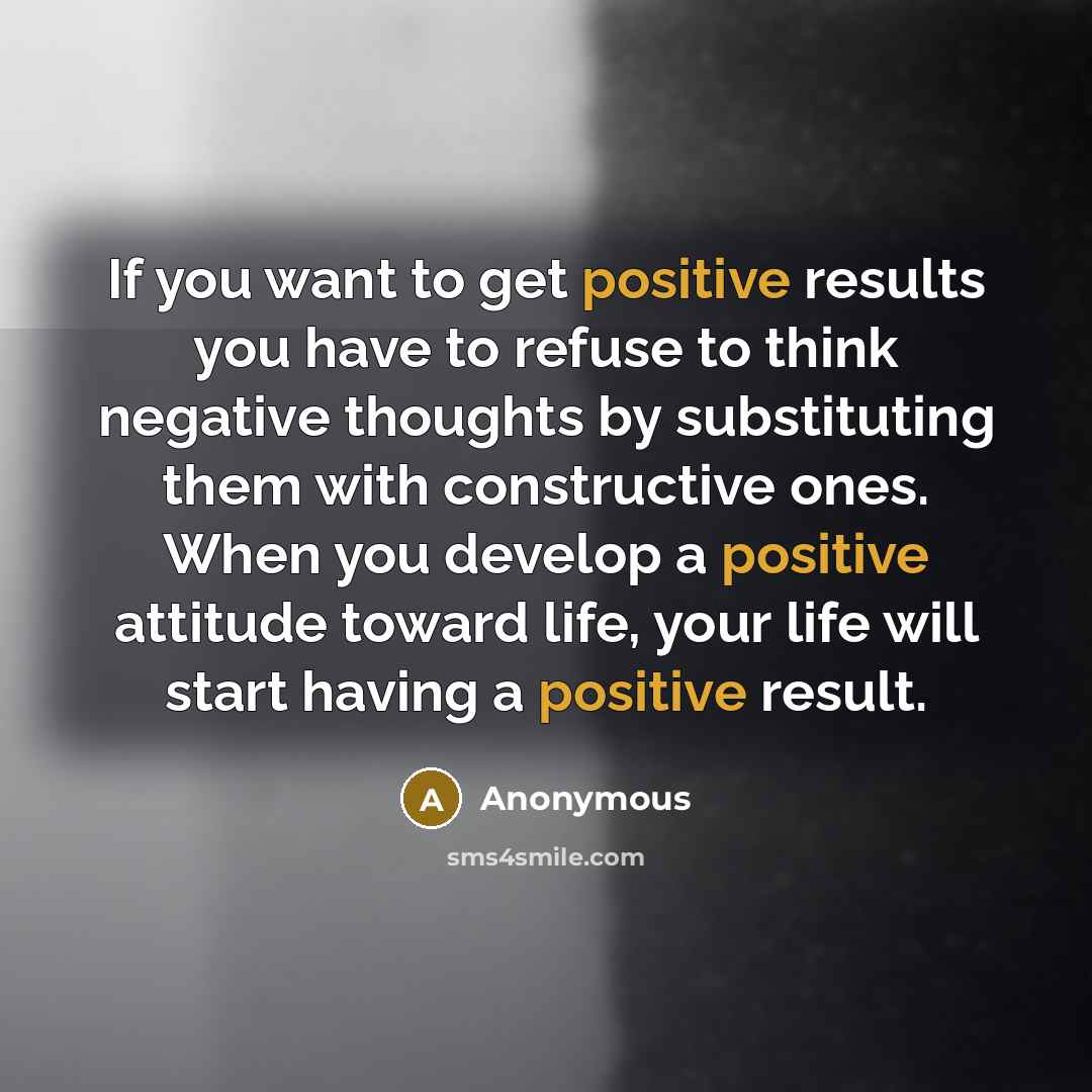 “If you want to get positive results you have to…” quote by Anonymous