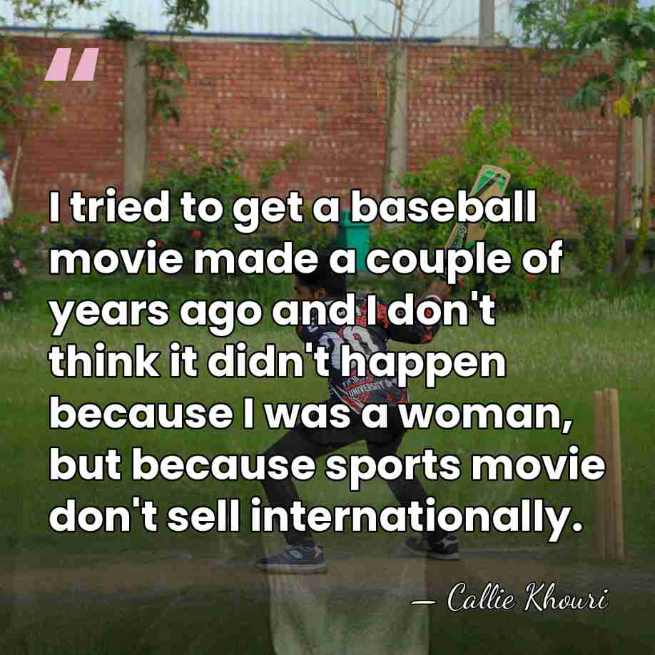 I tried to get a baseball movie made a couple of years&hellip; - Callie Khouri