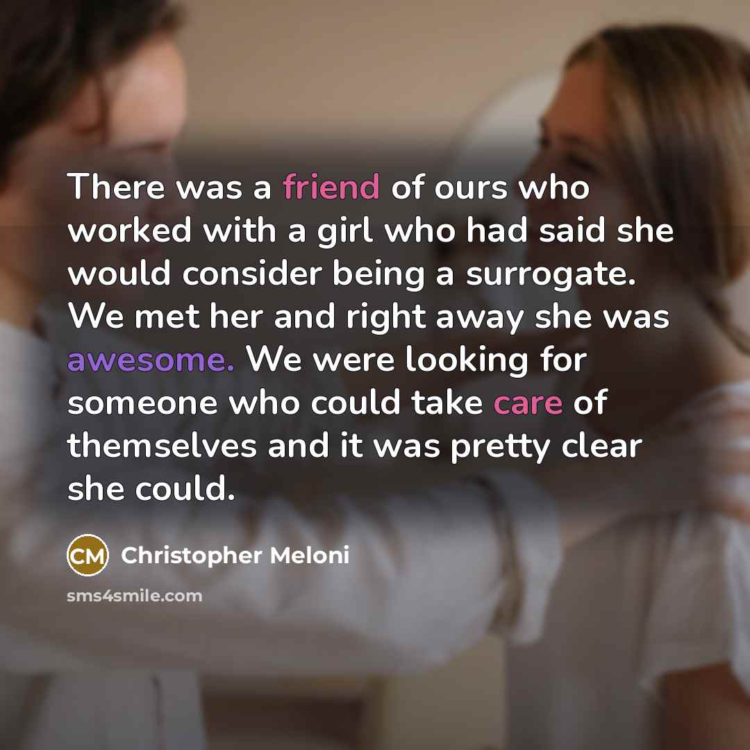 “There was a friend of ours who worked with a…” quote by Christopher Meloni