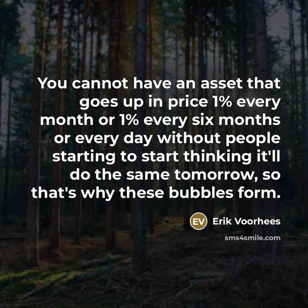 “You cannot have an asset that goes up in price…” quote by Erik Voorhees