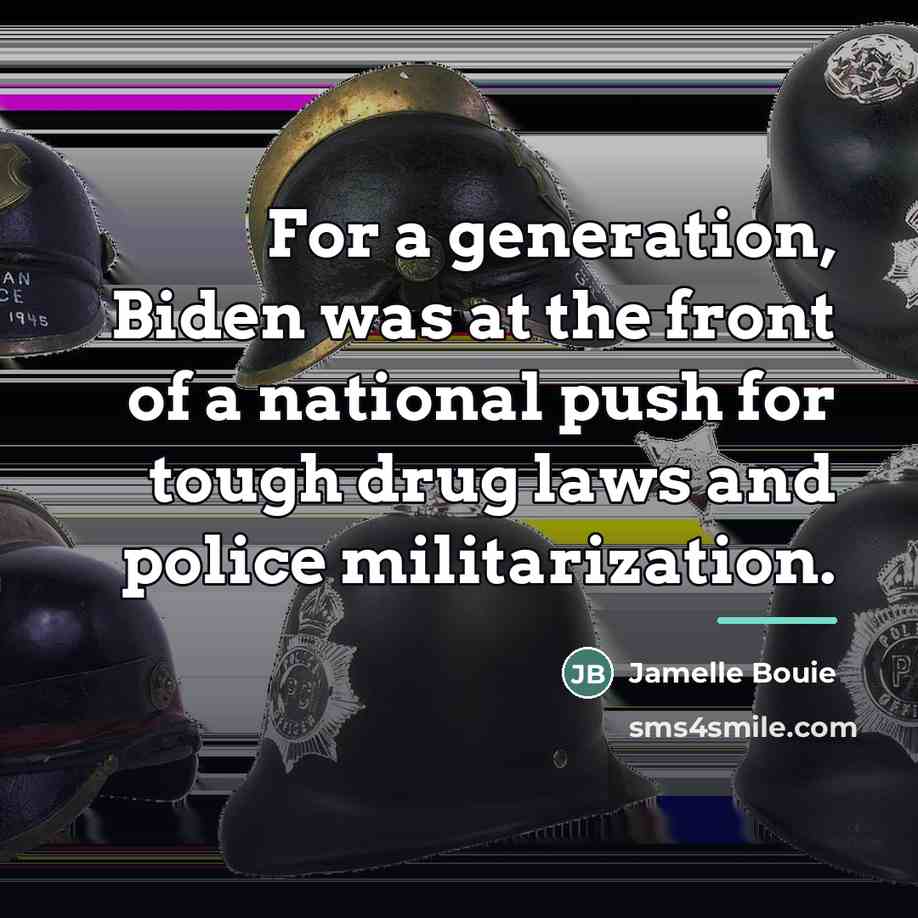 “For a generation, Biden was at the front of a…” quote by Jamelle Bouie