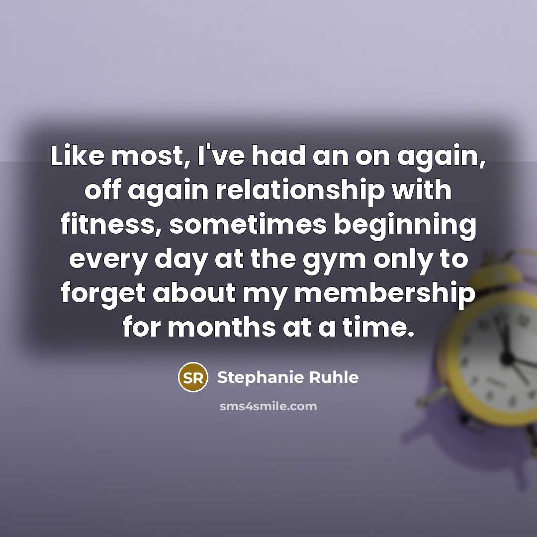 “Like most, I've had an on again, off again relationship…” quote by Stephanie Ruhle