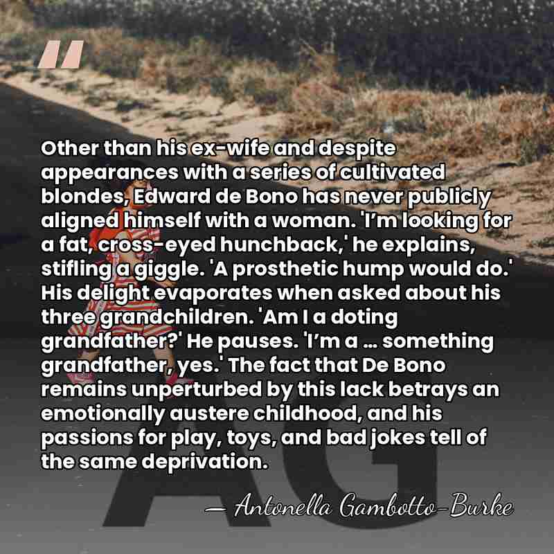 Other than his ex-wife and despite appearances with a series of cultivated&hellip; - Antonella Gambotto-Burke