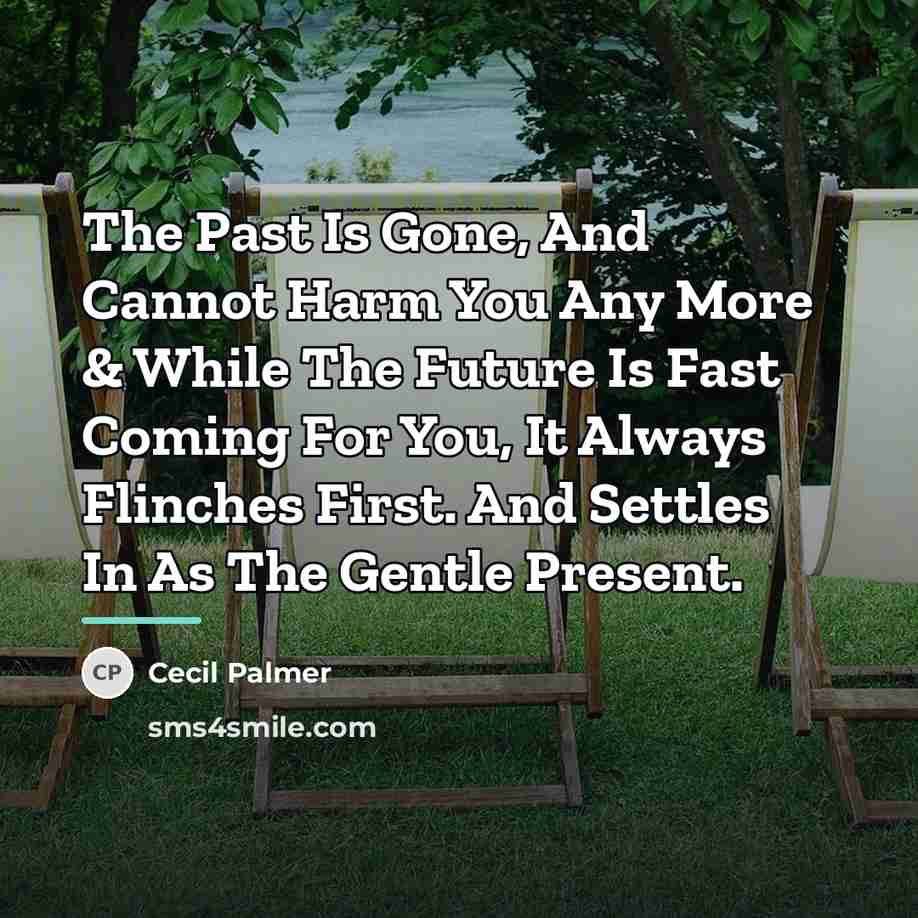 “The Past Is Gone, And Cannot Harm You Any More…” quote by Cecil Palmer