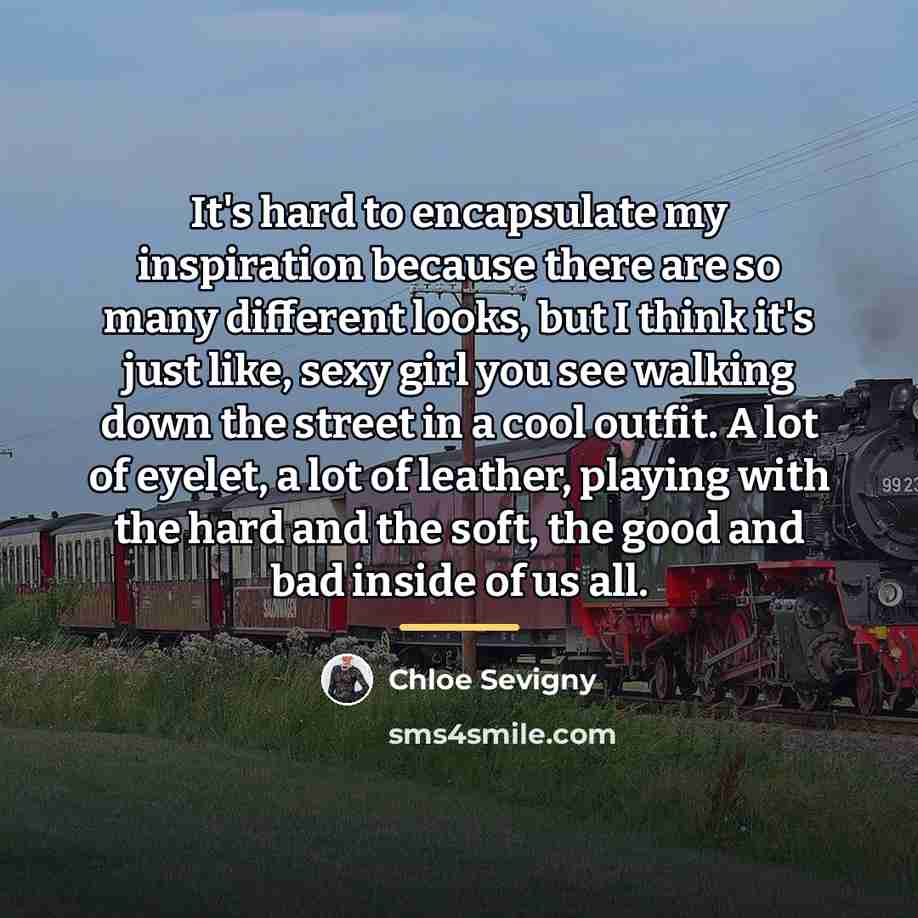 “It's hard to encapsulate my inspiration because there are so…” quote by Chloe Sevigny