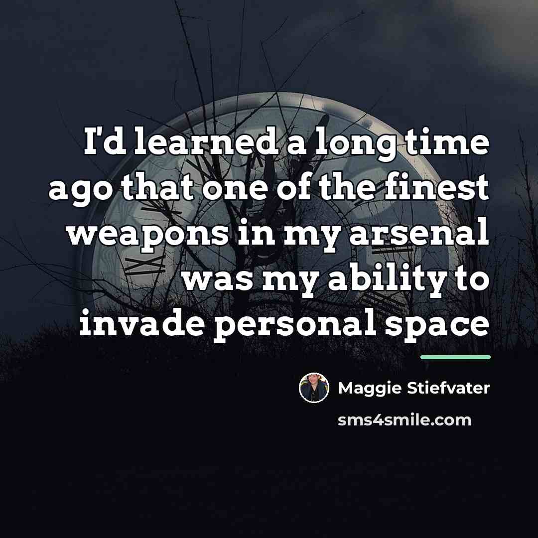 “I'd learned a long time ago that one of the…” quote by Maggie Stiefvater