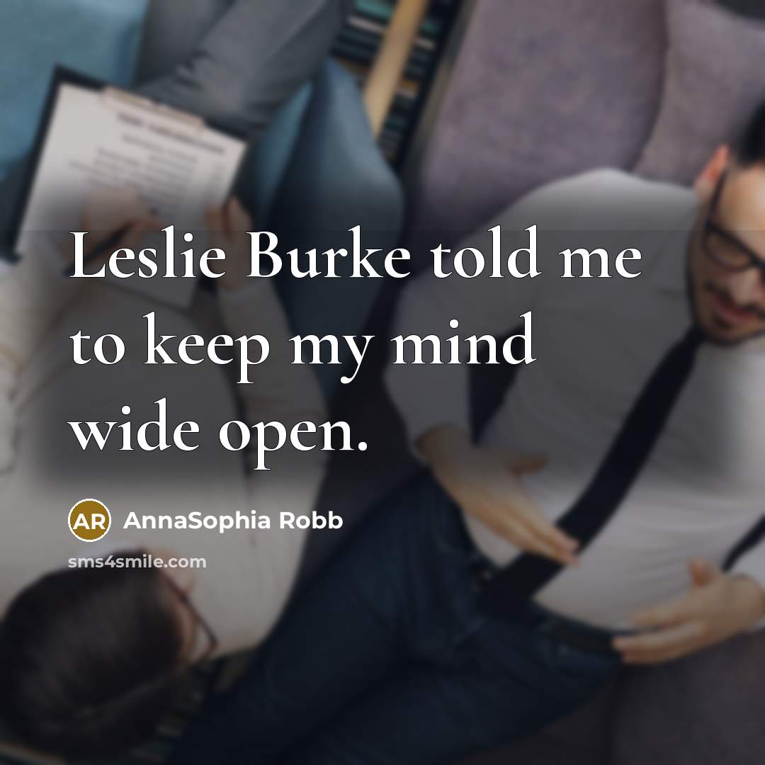 “Leslie Burke told me to keep my mind wide open.…” quote by AnnaSophia Robb