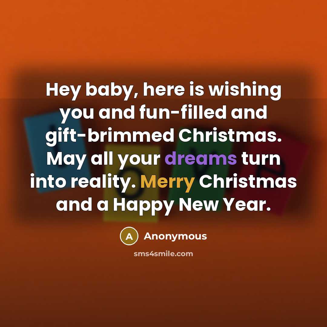 “Hey baby, here is wishing you and fun-filled and gift-brimmed…” quote by Anonymous
