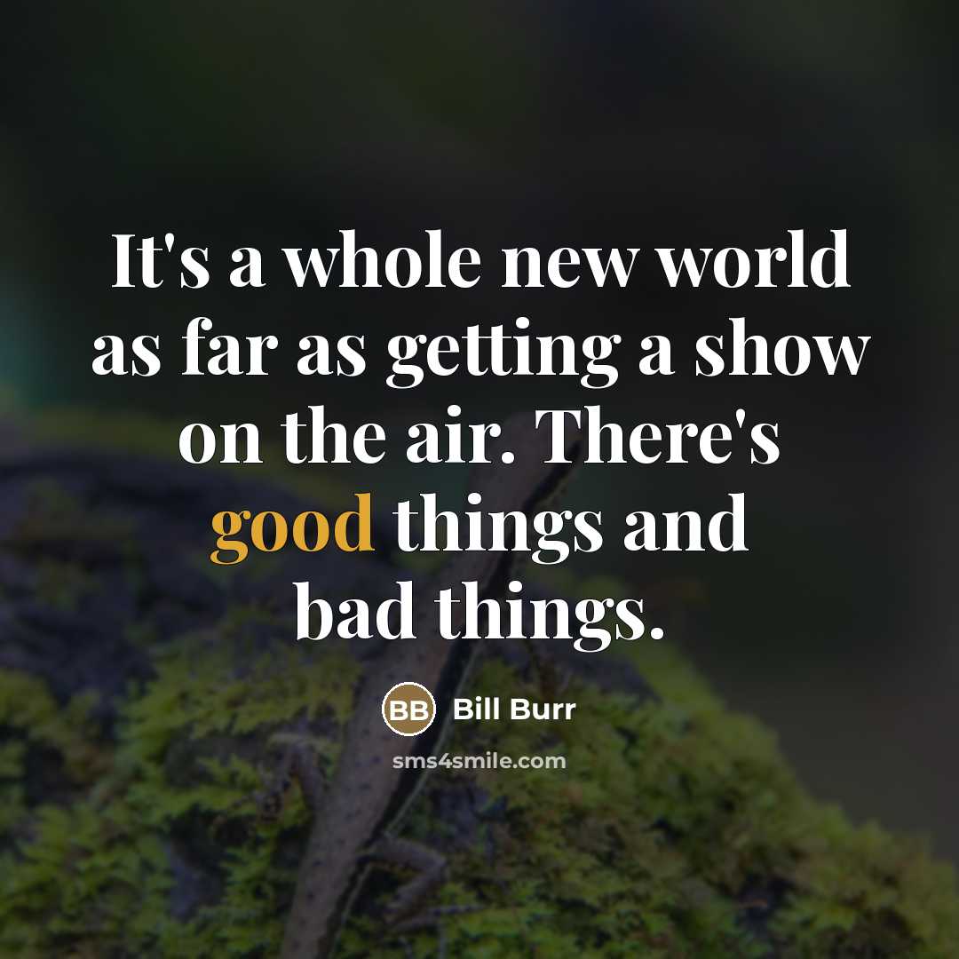“It's a whole new world as far as getting a…” quote by Bill Burr