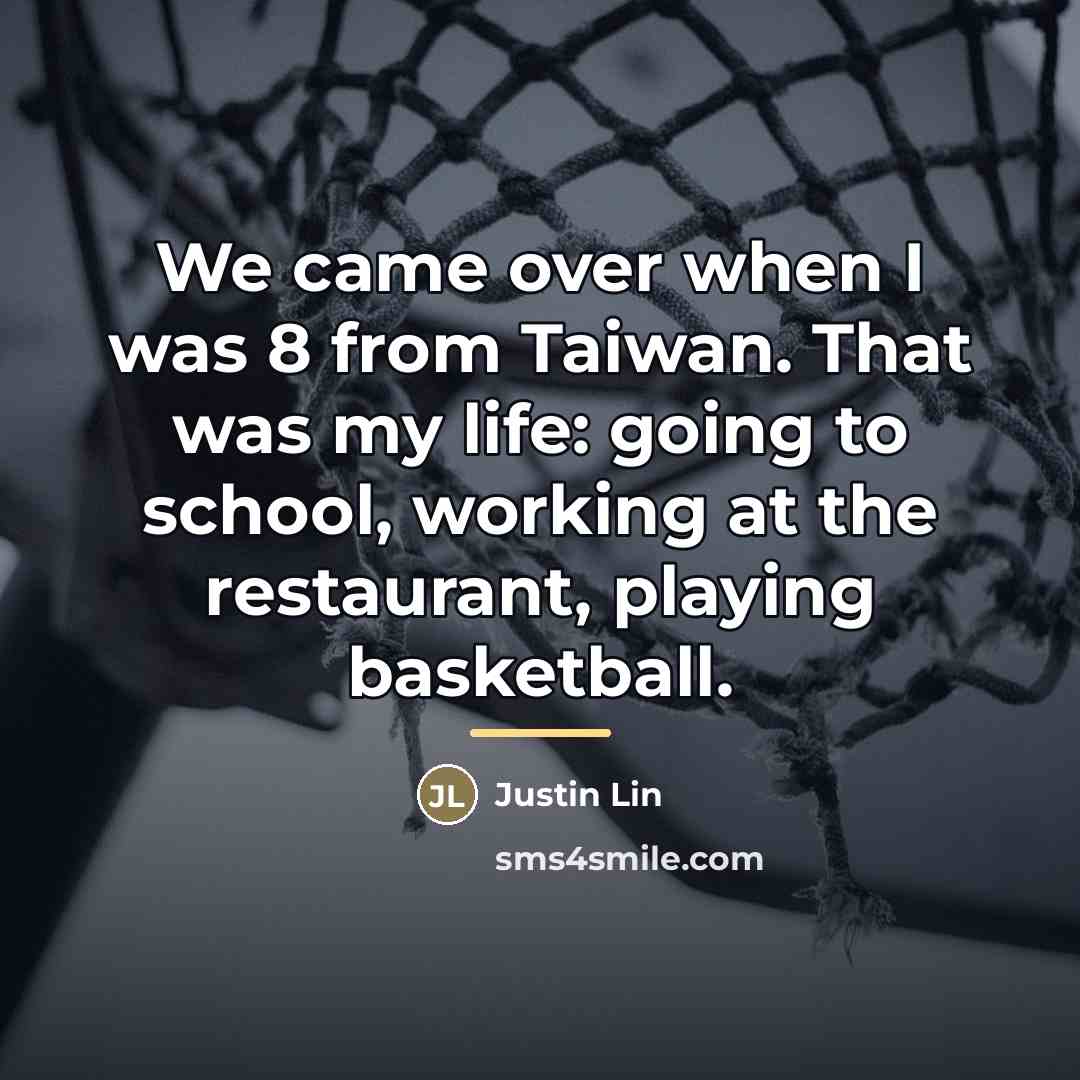 “We came over when I was 8 from Taiwan. That…” quote by Justin Lin