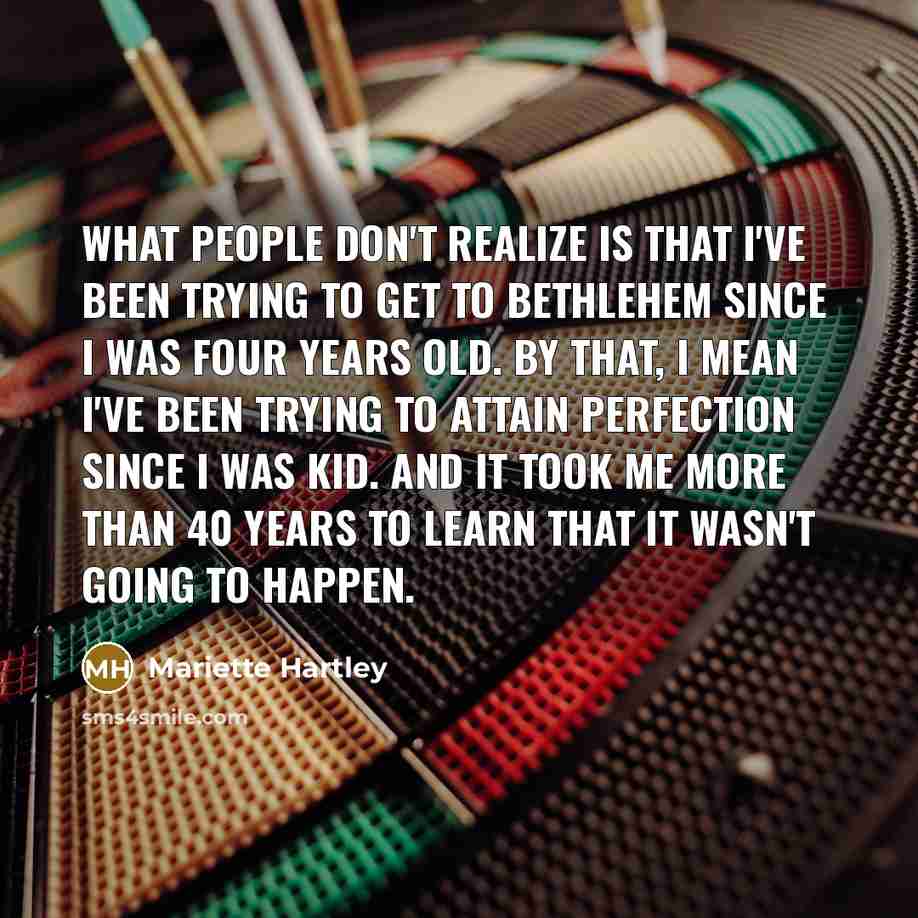 “What people don't realize is that I've been trying to…” quote by Mariette Hartley