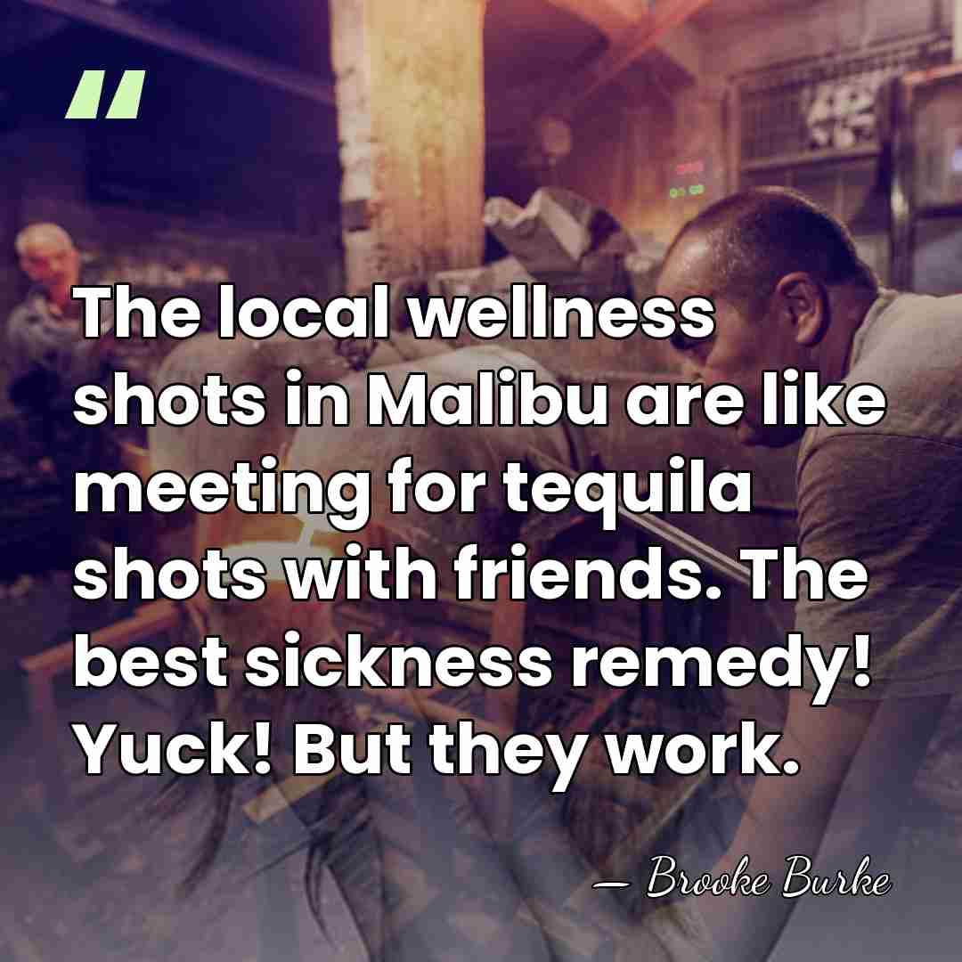 The local wellness shots in Malibu are like meeting for tequila shots&hellip; - Brooke Burke