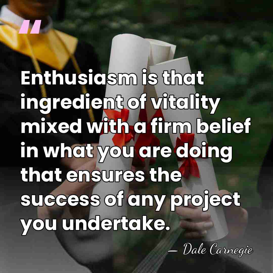Enthusiasm is that ingredient of vitality mixed with a firm belief in&hellip; - Dale Carnegie