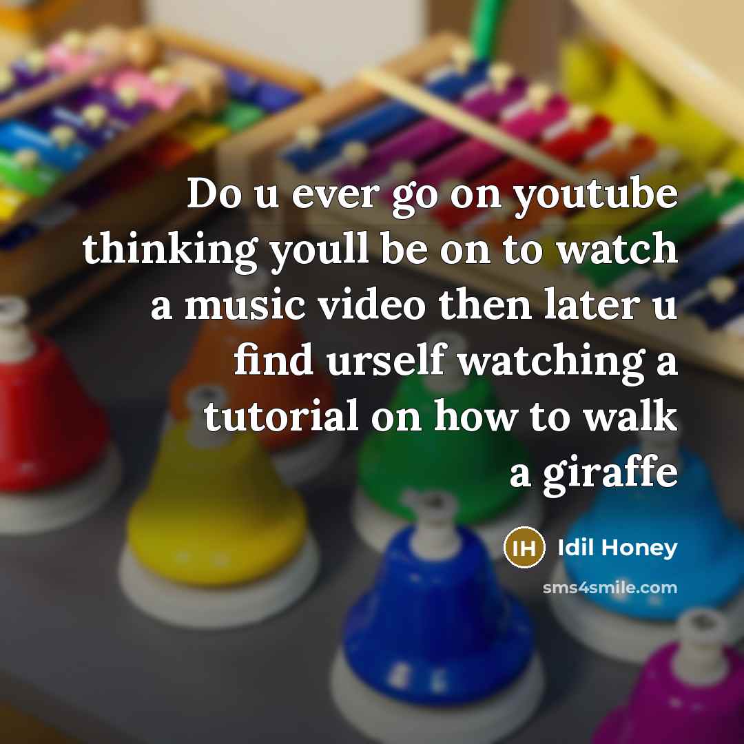 “Do u ever go on youtube thinking youll be on…” quote by Idil Honey