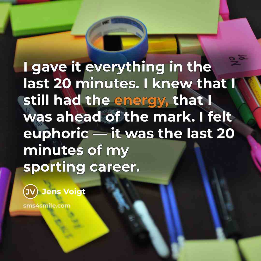 “I gave it everything in the last 20 minutes. I…” quote by Jens Voigt