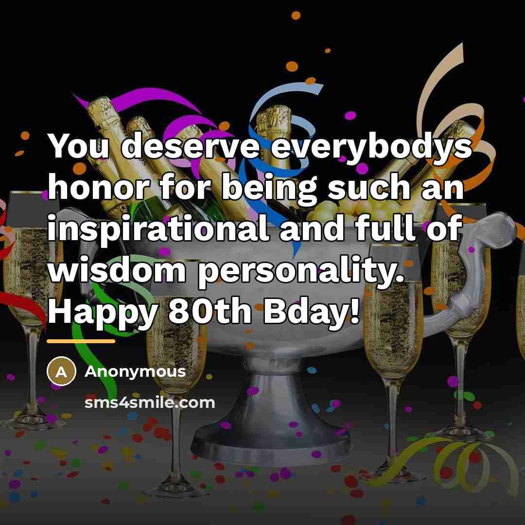 “You deserve everybodys honor for being such an inspirational and…” quote by Anonymous