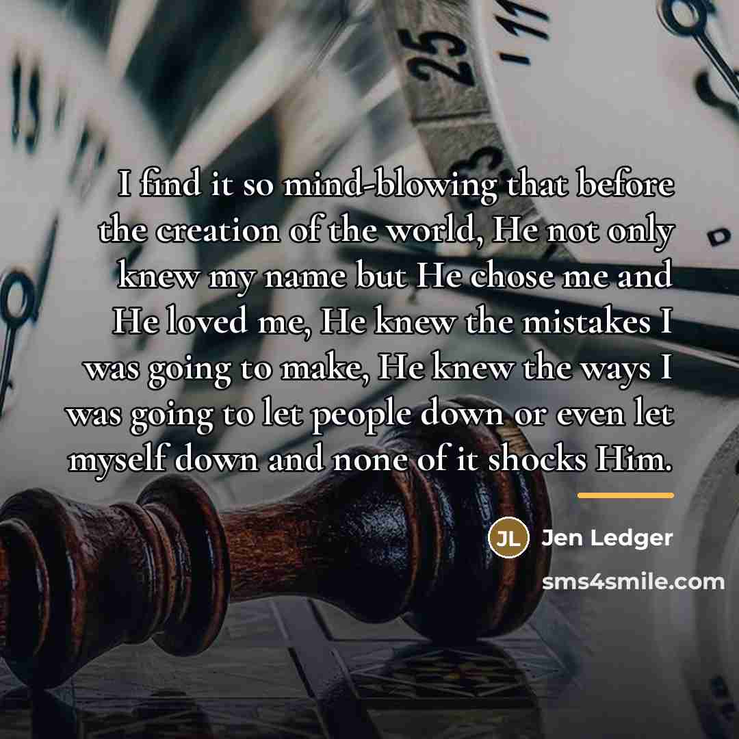 “I find it so mind-blowing that before the creation of…” quote by Jen Ledger