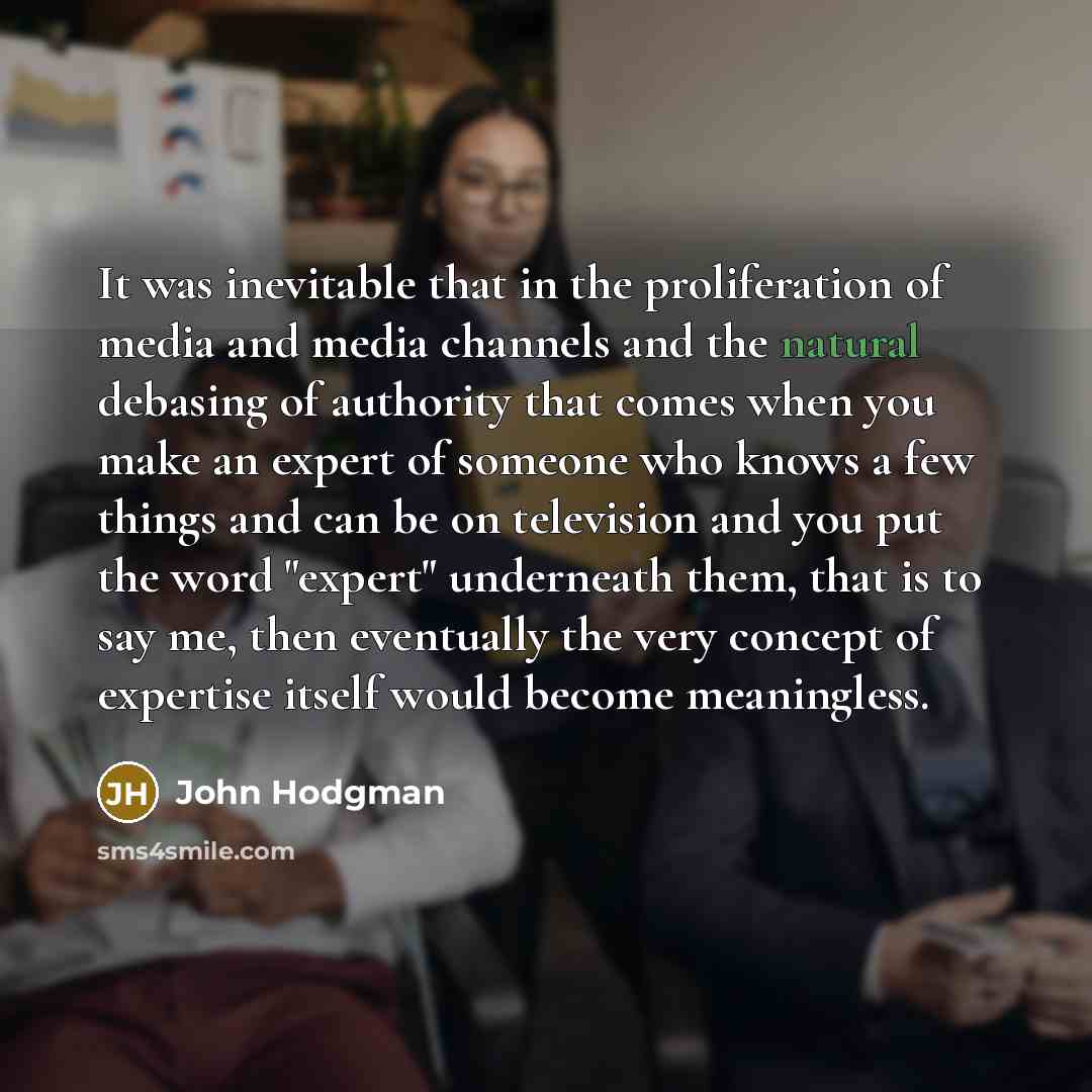 “It was inevitable that in the proliferation of media and…” quote by John Hodgman