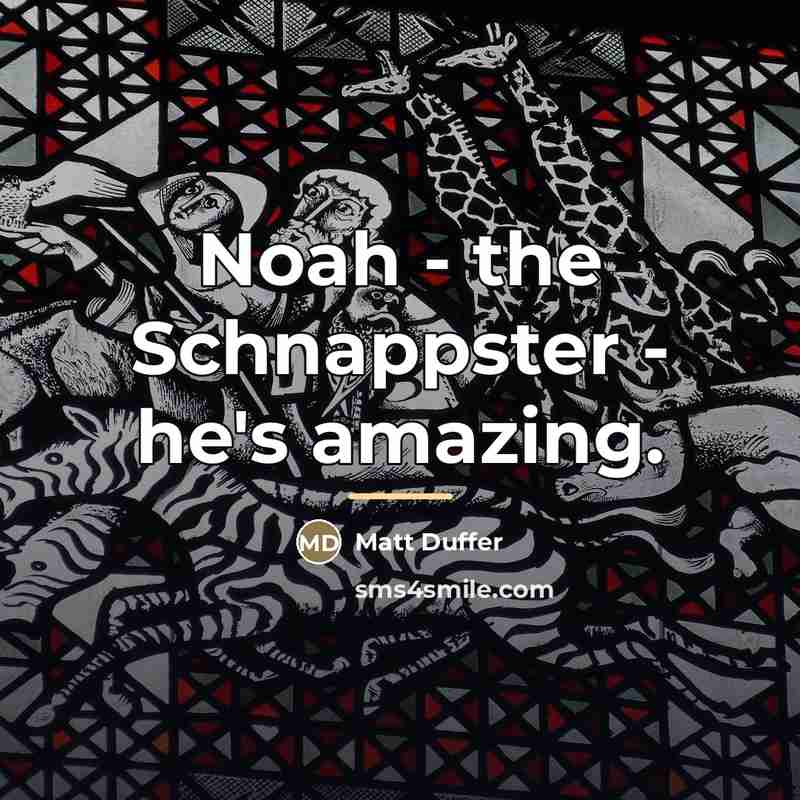 “Noah - the Schnappster - he's amazing.…” quote by Matt Duffer