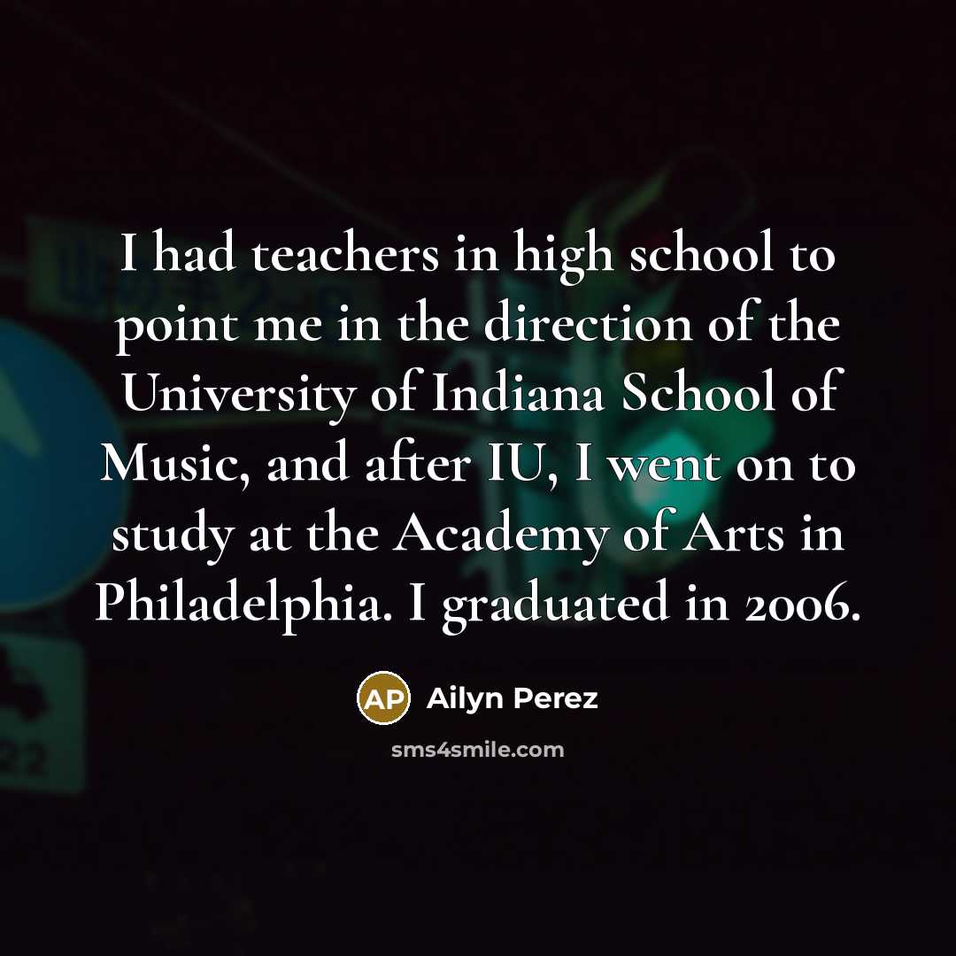 “I had teachers in high school to point me in…” quote by Ailyn Perez