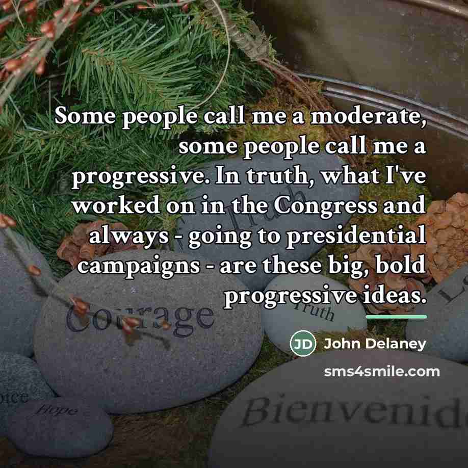 “Some people call me a moderate, some people call me…” quote by John Delaney