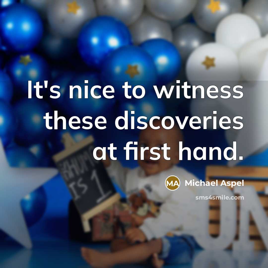 “It's nice to witness these discoveries at first hand.…” quote by Michael Aspel
