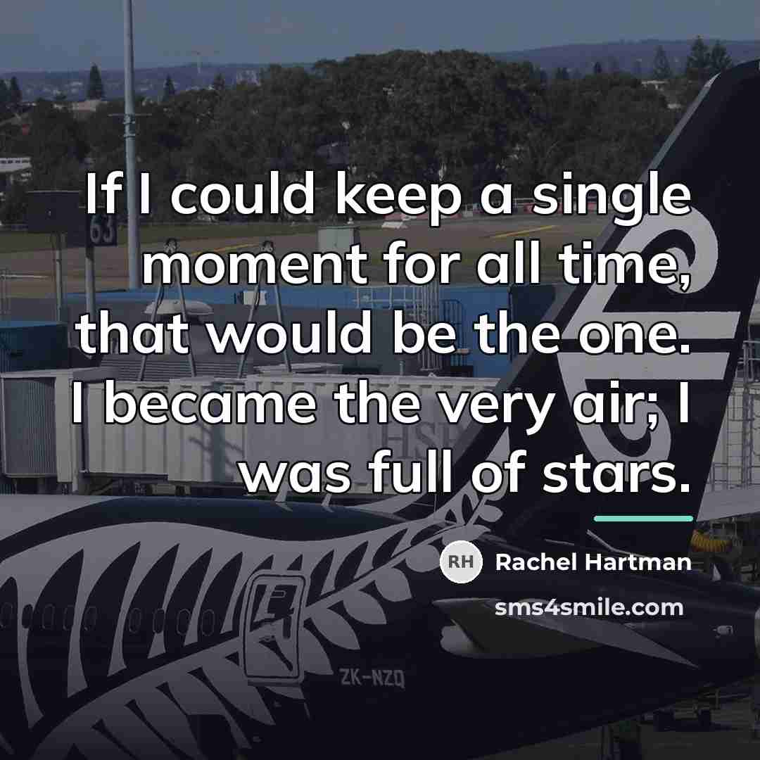 “If I could keep a single moment for all time,…” quote by Rachel Hartman