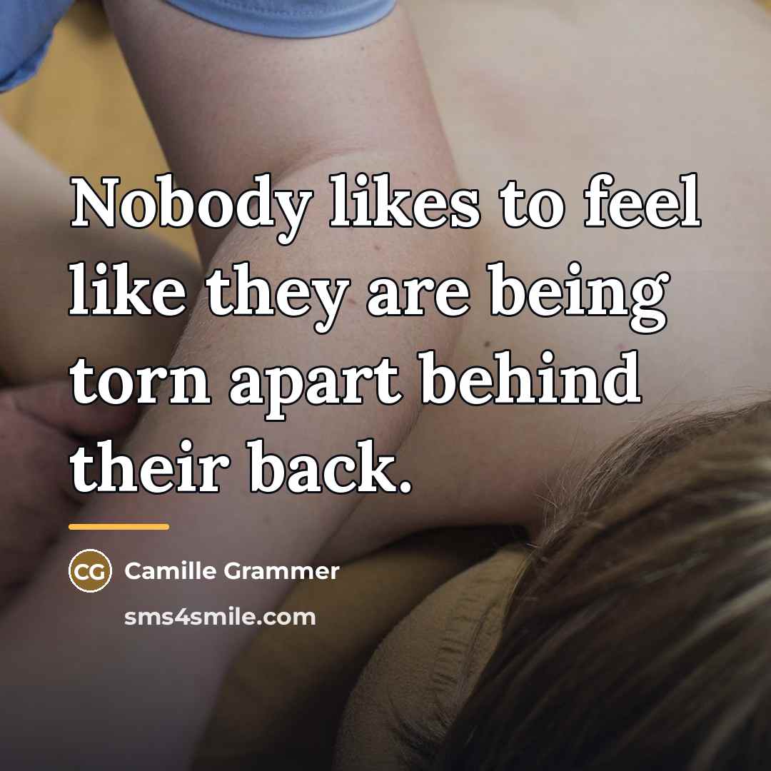 “Nobody likes to feel like they are being torn apart…” quote by Camille Grammer