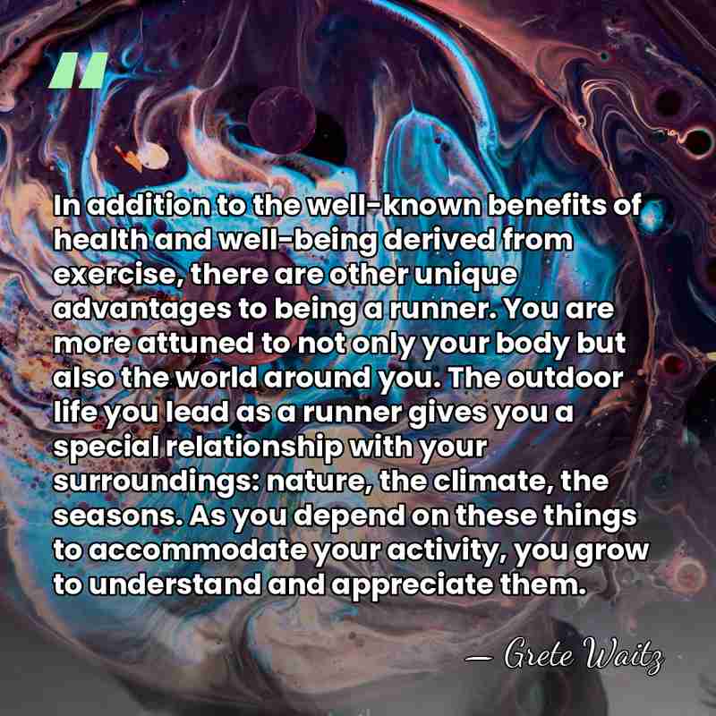In addition to the well-known benefits of health and well-being derived from&hellip; - Grete Waitz