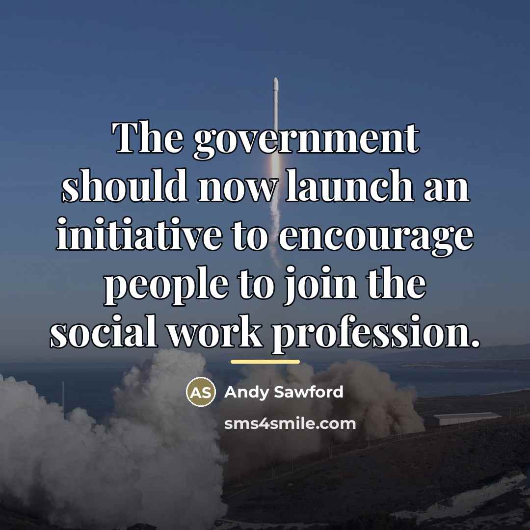 “The government should now launch an initiative to encourage people…” quote by Andy Sawford