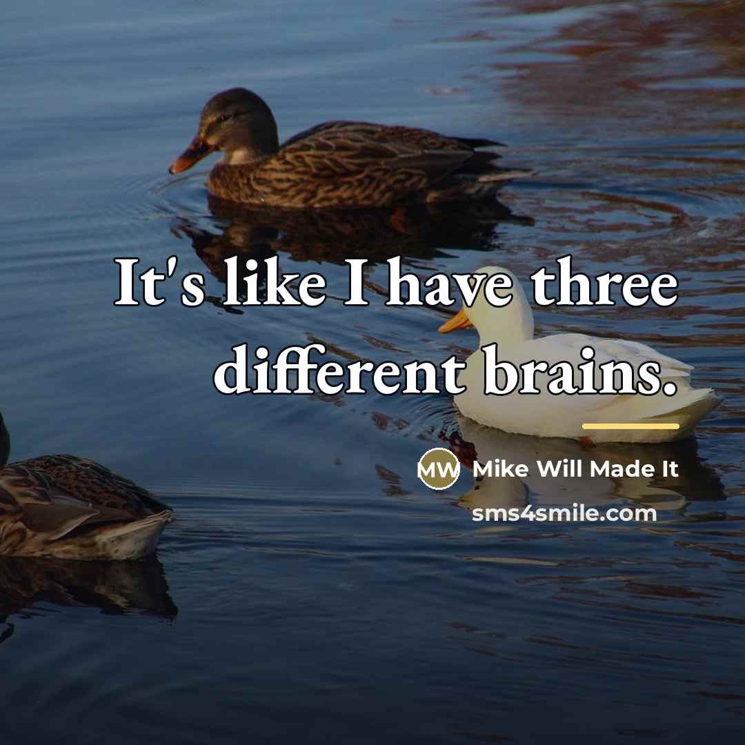 “It's like I have three different brains.…” quote by Mike Will Made It