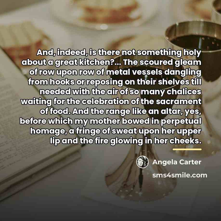 “And, indeed, is there not something holy about a great…” quote by Angela Carter