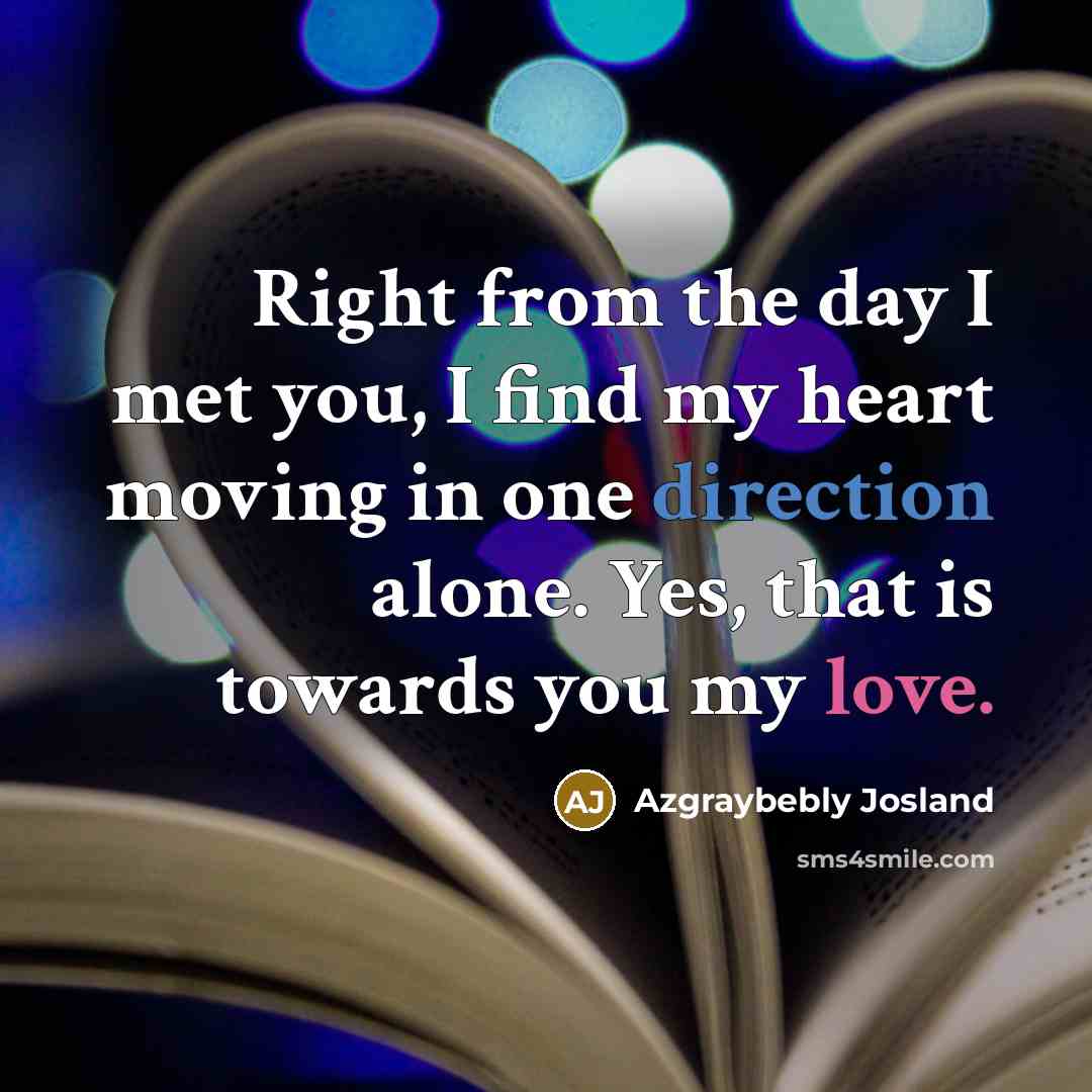 “Right from the day I met you, I find my…” quote by Azgraybebly Josland