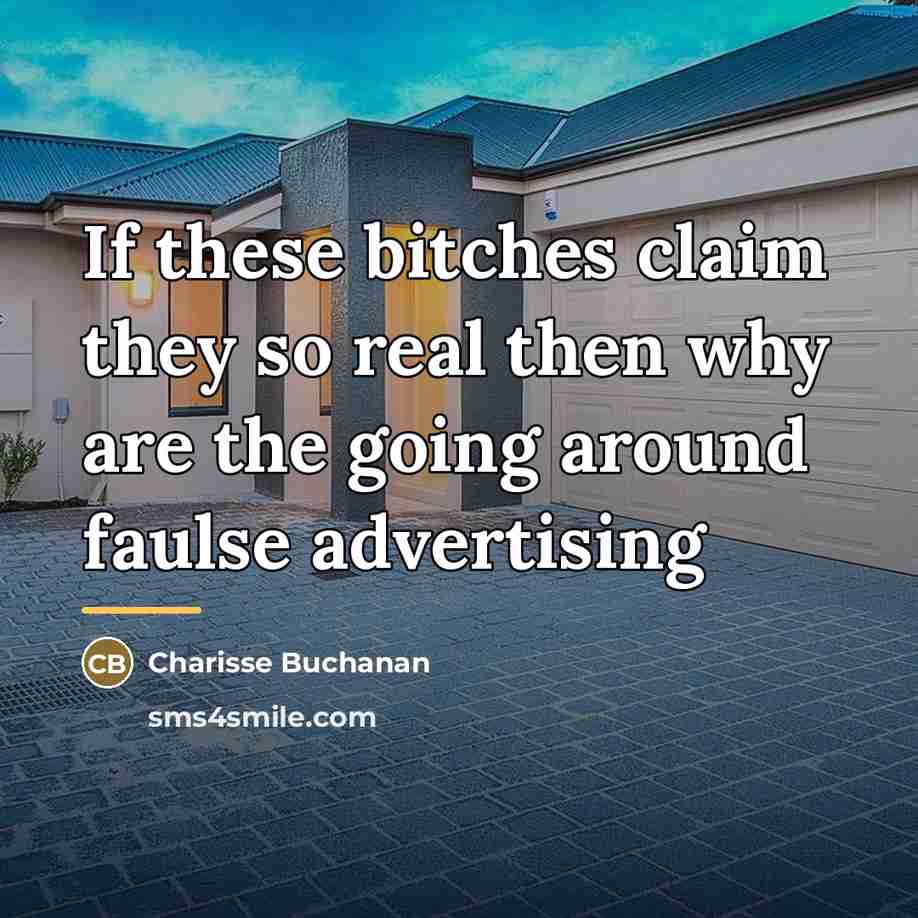 “If these bitches claim they so real then why are…” quote by Charisse Buchanan