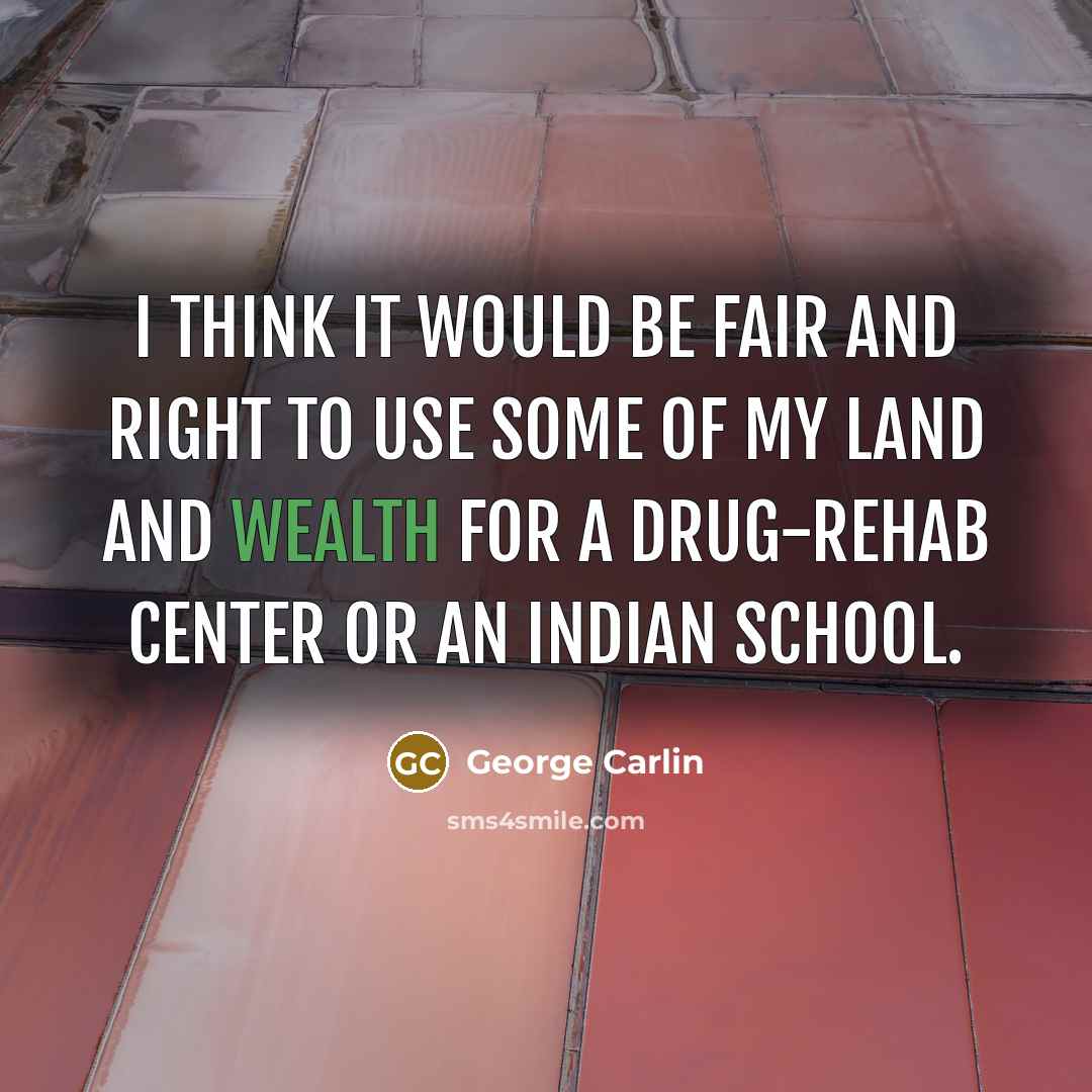 “I think it would be fair and right to use…” quote by George Carlin