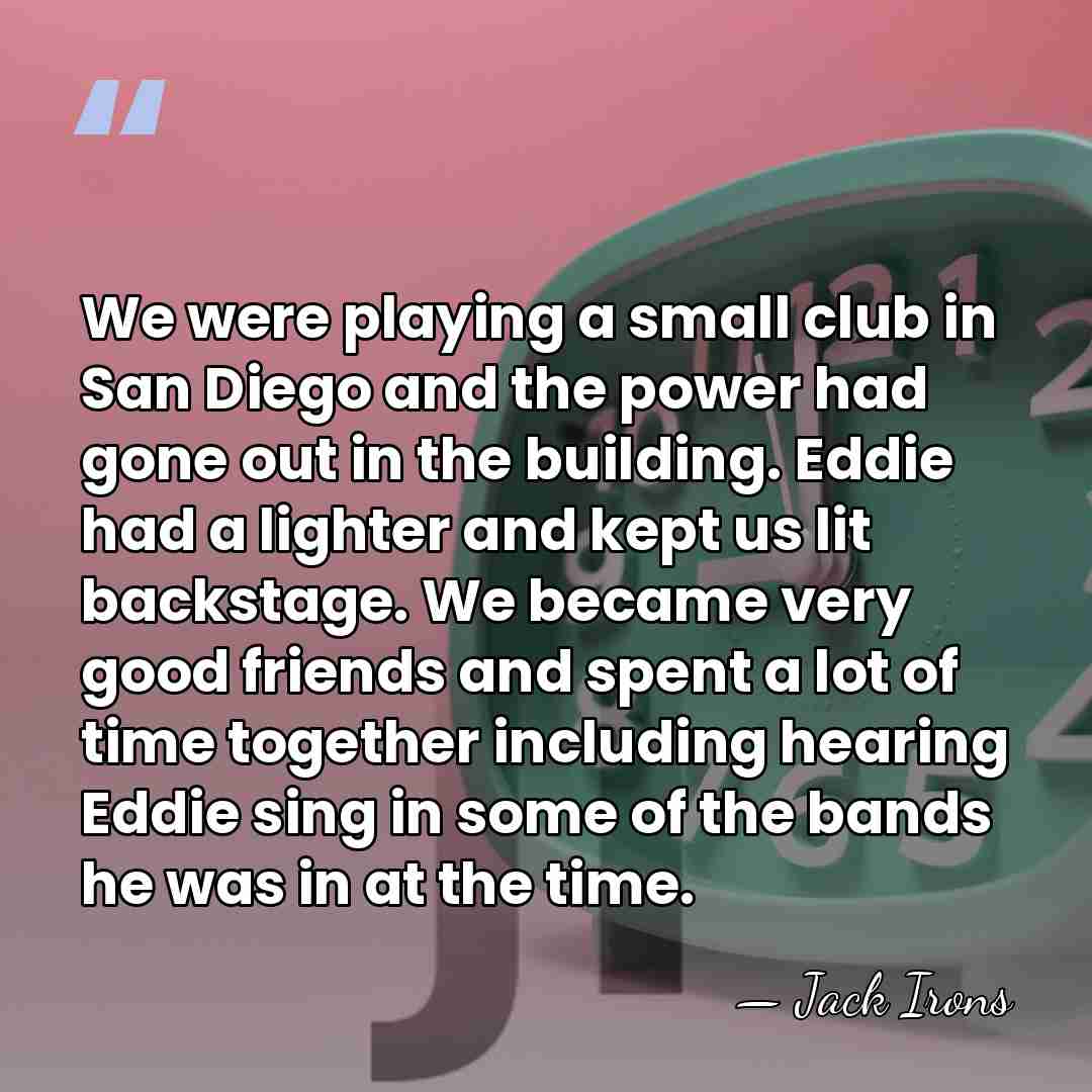 We were playing a small club in San Diego and the power&hellip; - Jack Irons