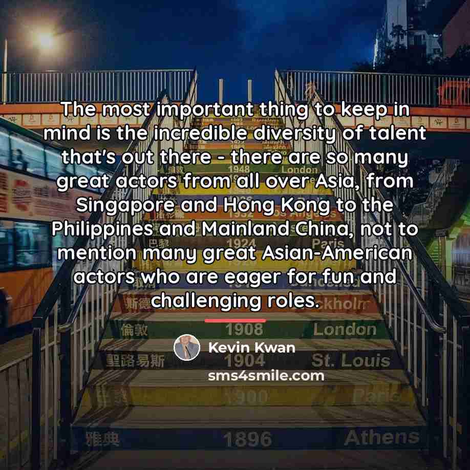 “The most important thing to keep in mind is the…” quote by Kevin Kwan