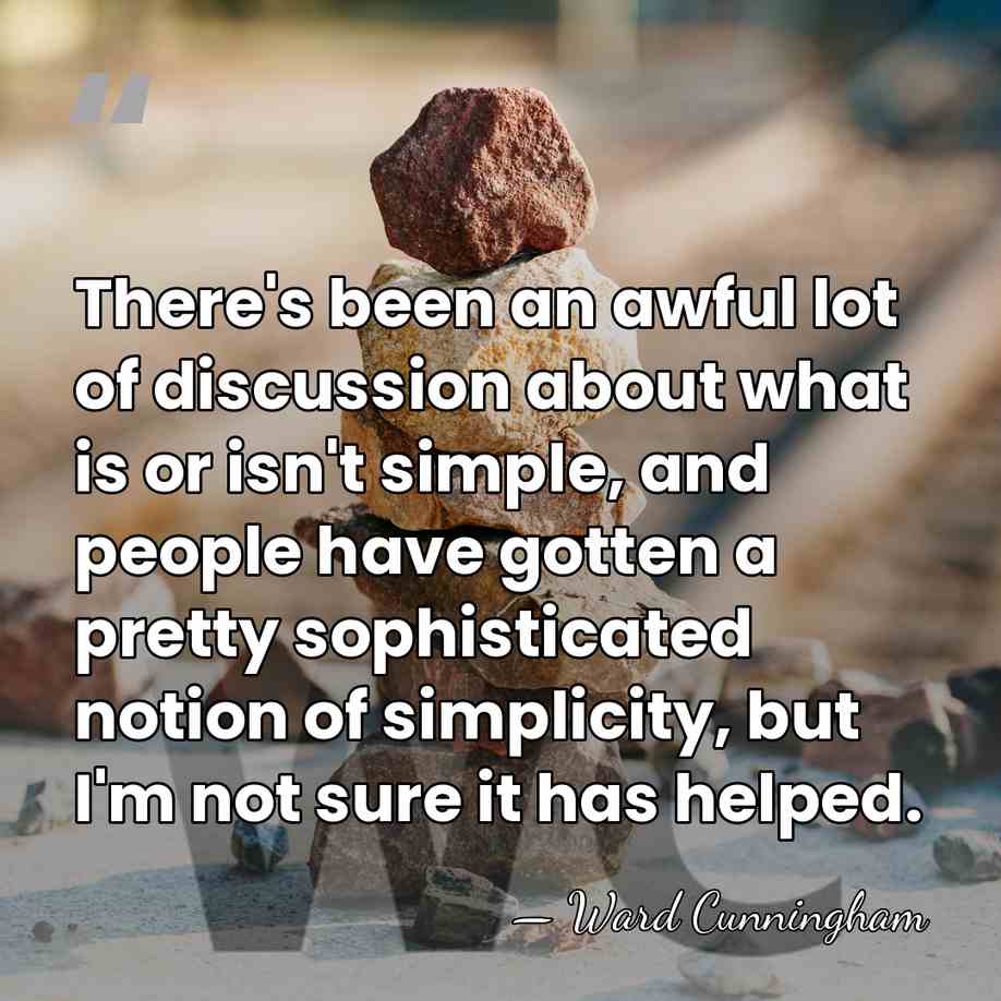 There's been an awful lot of discussion about what is or isn't&hellip; - Ward Cunningham