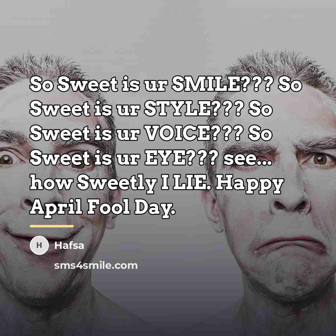 “So Sweet is ur SMILE??? So Sweet is ur STYLE???…” quote by Hafsa