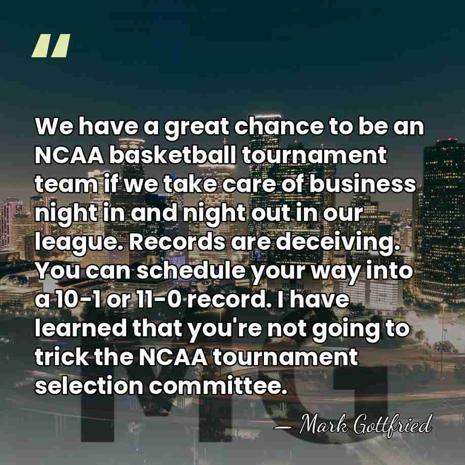 We have a great chance to be an NCAA basketball tournament team&hellip; - Mark Gottfried
