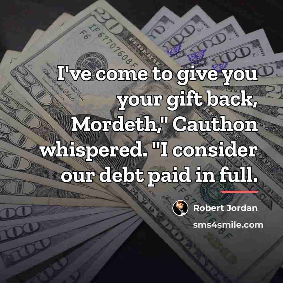 “I've come to give you your gift back, Mordeth," Cauthon…” quote by Robert Jordan