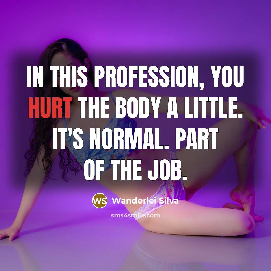 “In this profession, you hurt the body a little. It's…” quote by Wanderlei Silva